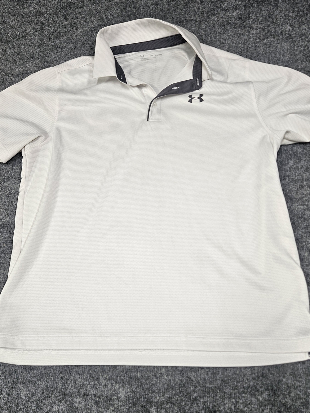 Under Armour Men's White Polo Size 2XL Like New